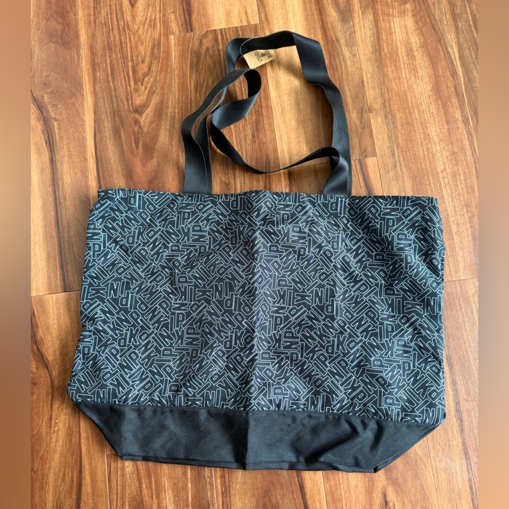 PINK Black Tote Bag NTW Never Used